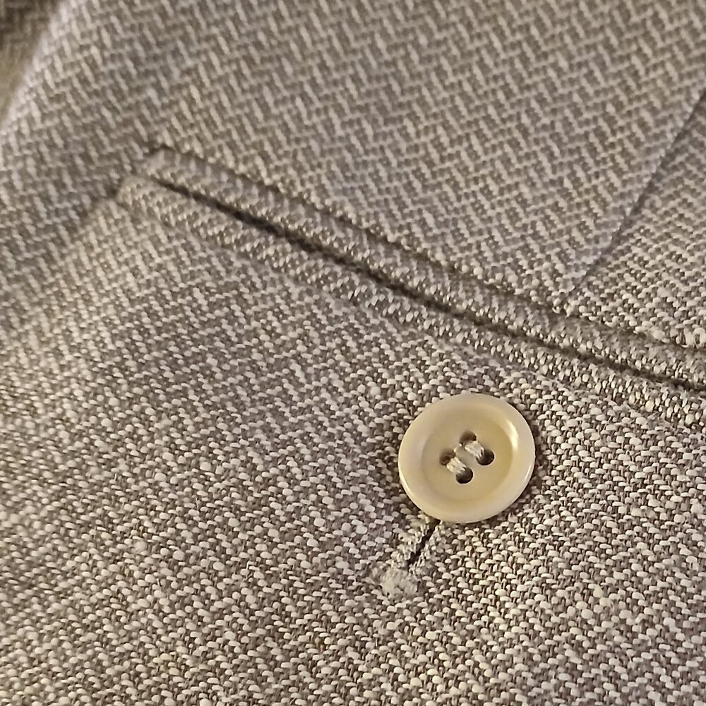 CALVIN KLEIN Tan Herringbone Linen Blend Dress Pants EUC - Picture 2 of 16
